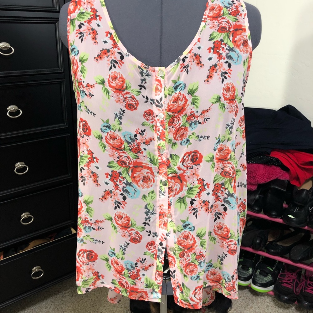 Torrid floral button down